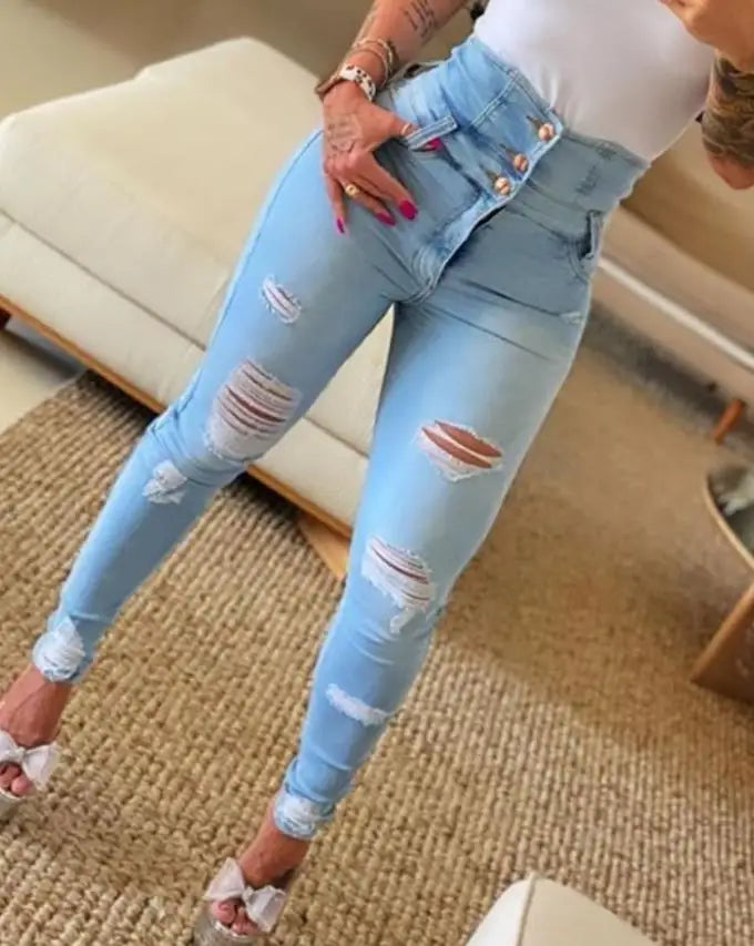 Ripped Distressed Jeggings